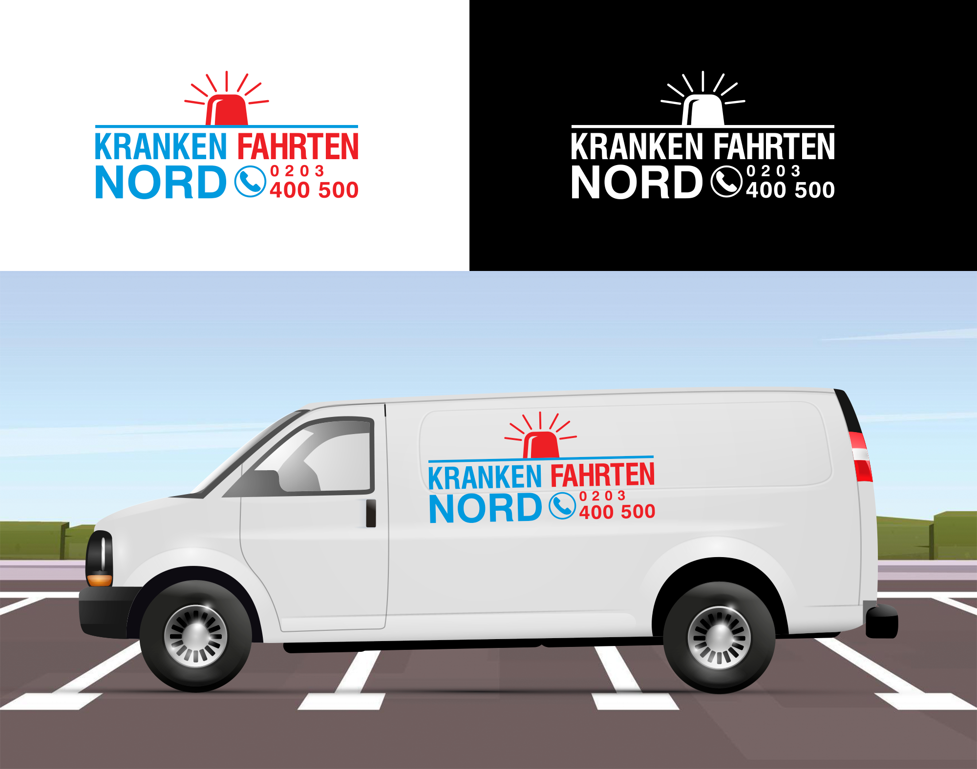 Logo Design by RA-bica for Krankenfahrten Nord GmbH | Design #33432595
