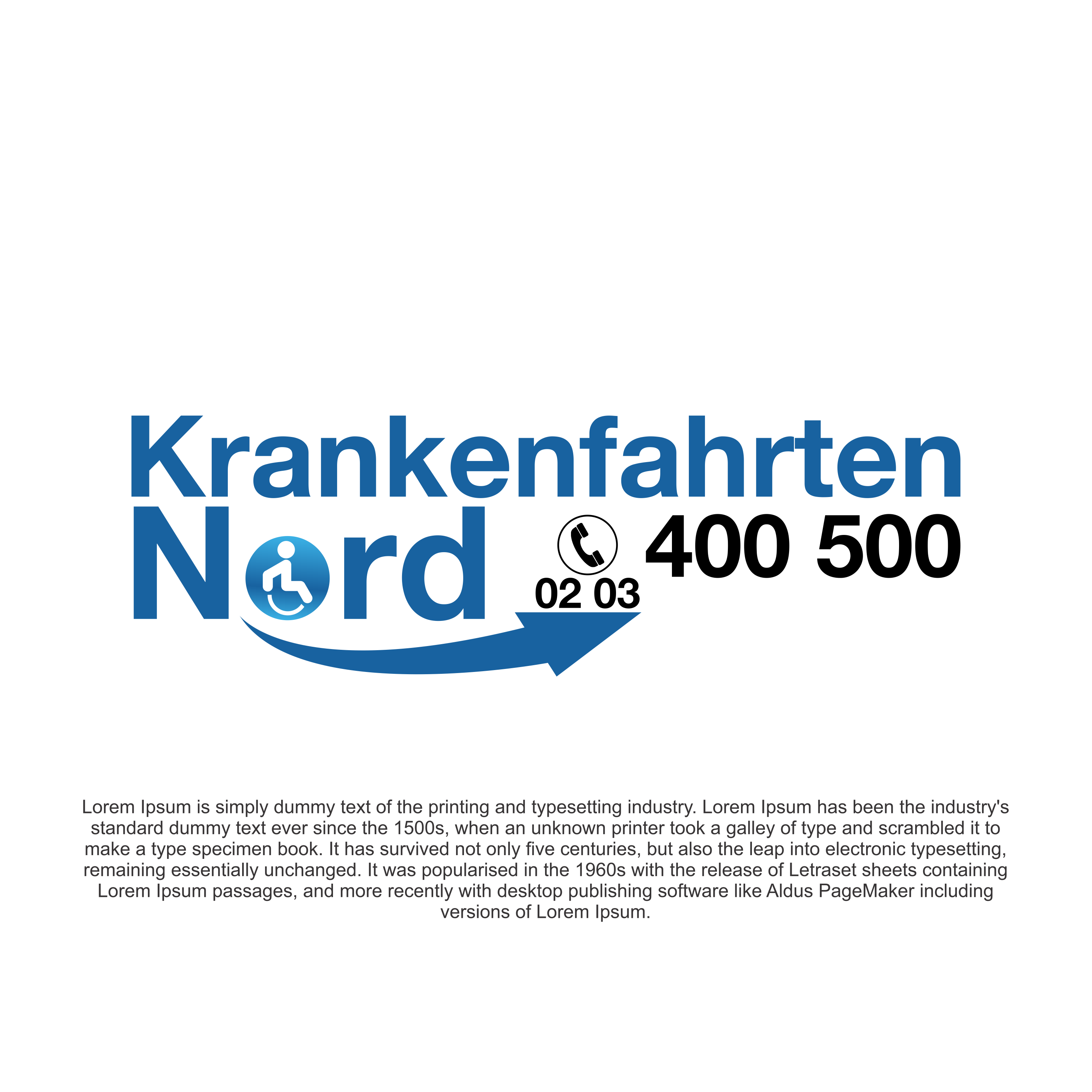 Logo Design by diego costa for Krankenfahrten Nord GmbH | Design #33425526