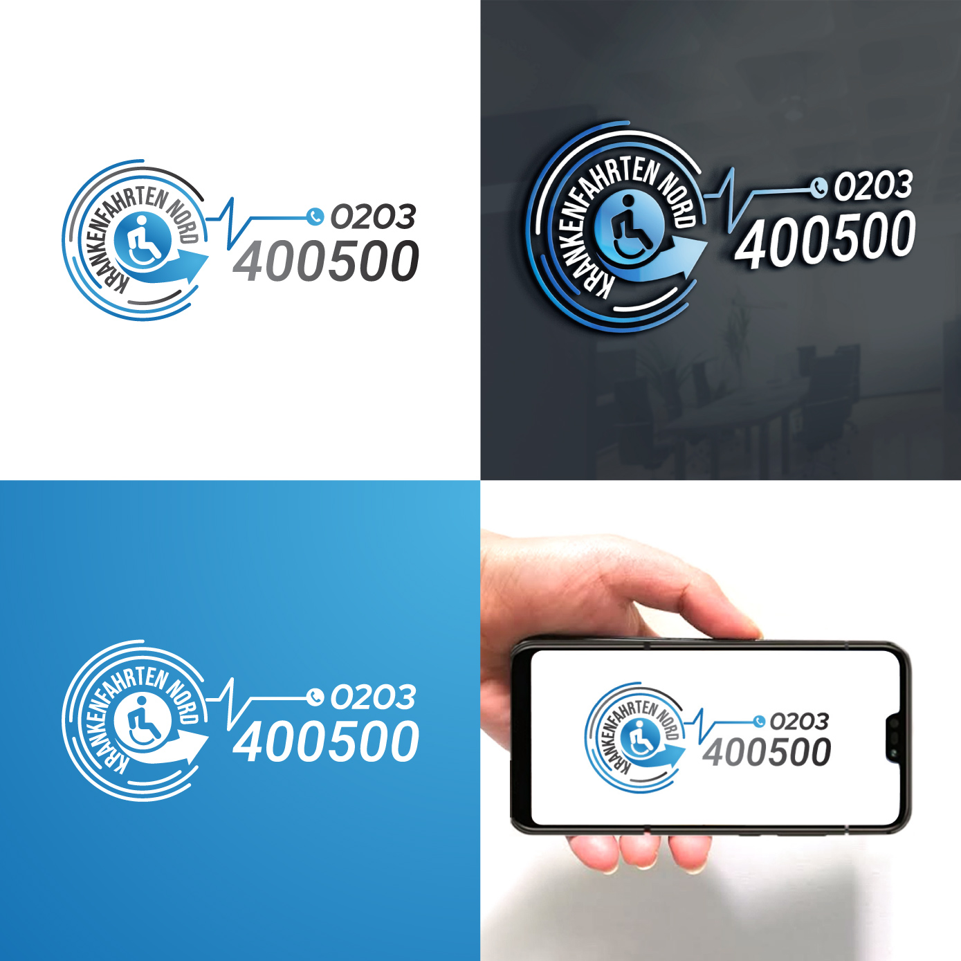 Logo Design by Radsky17 for Krankenfahrten Nord GmbH | Design #33459845