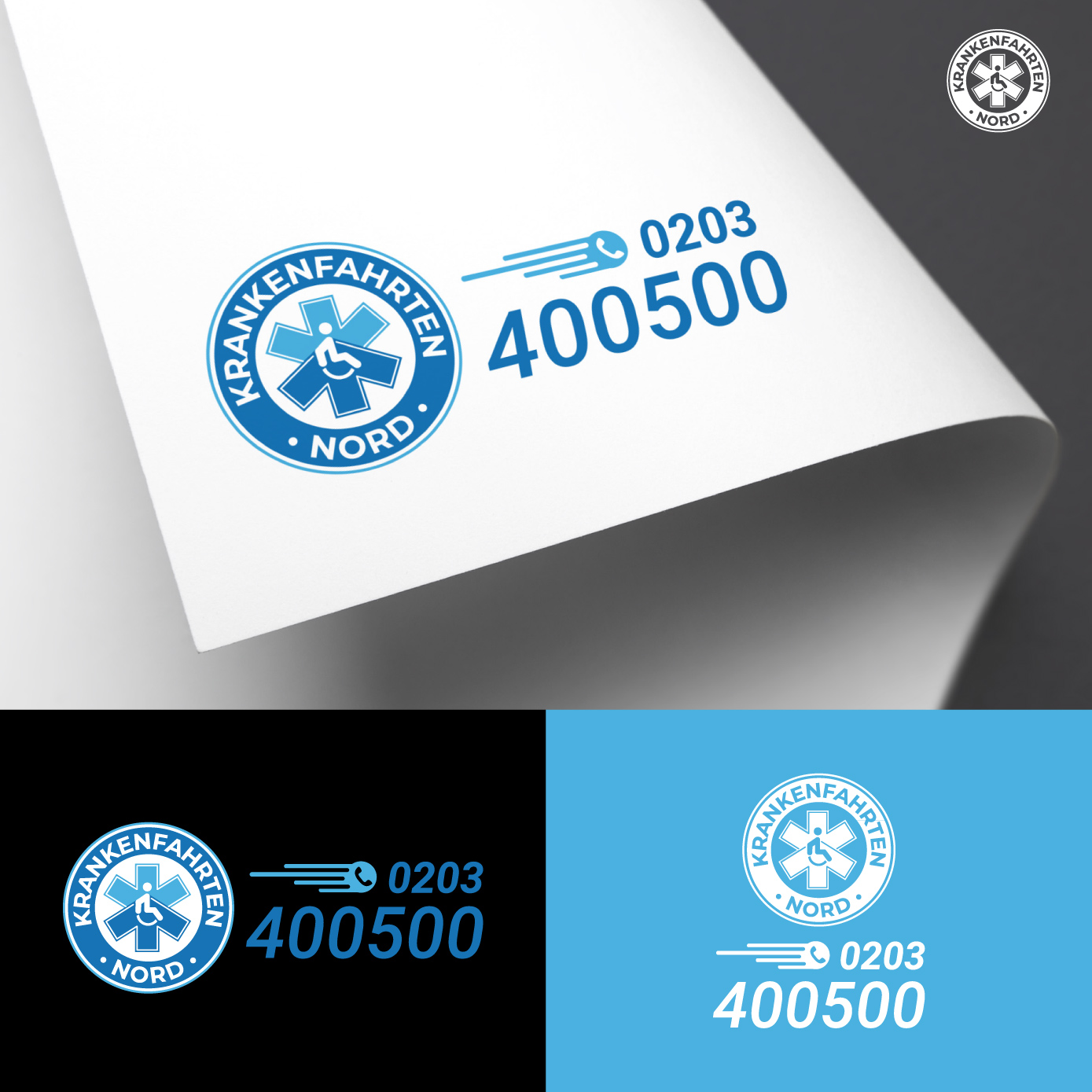 Logo Design by Radsky17 for Krankenfahrten Nord GmbH | Design #33460103