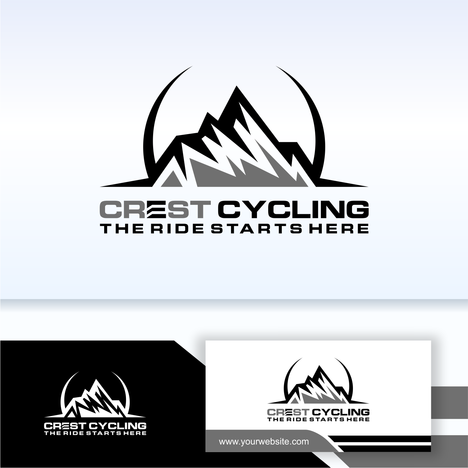 Logo Design by Apache Kretek for Crest Cycling | Design #33436296