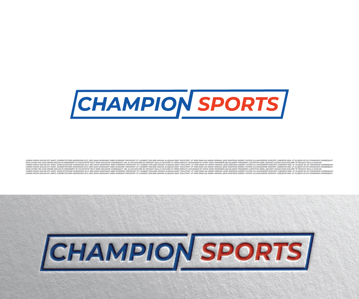Logo Design by Muskan Craft for Champion Sports | Design #33430773