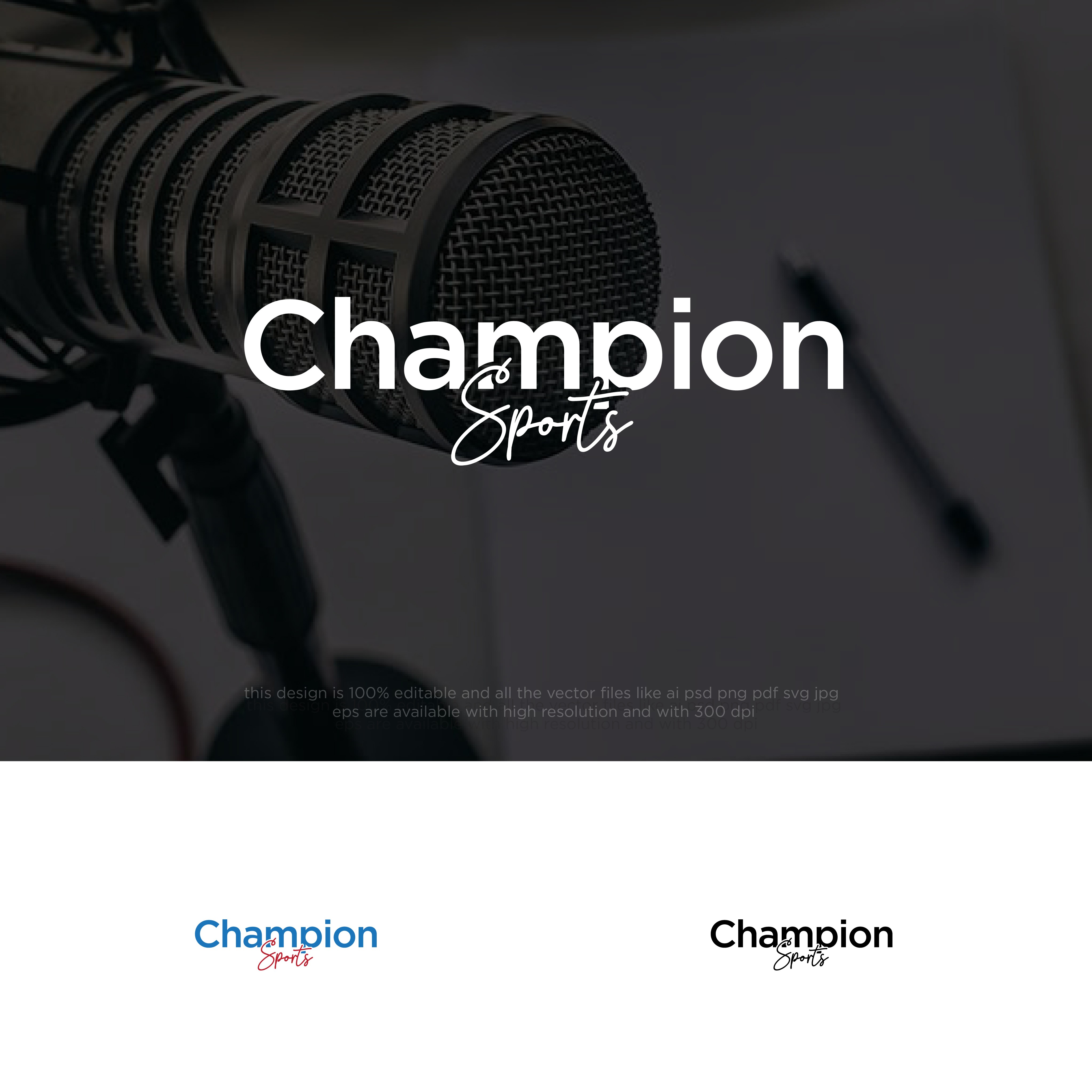 Logo Design by threelokah for Champion Sports | Design #33465679