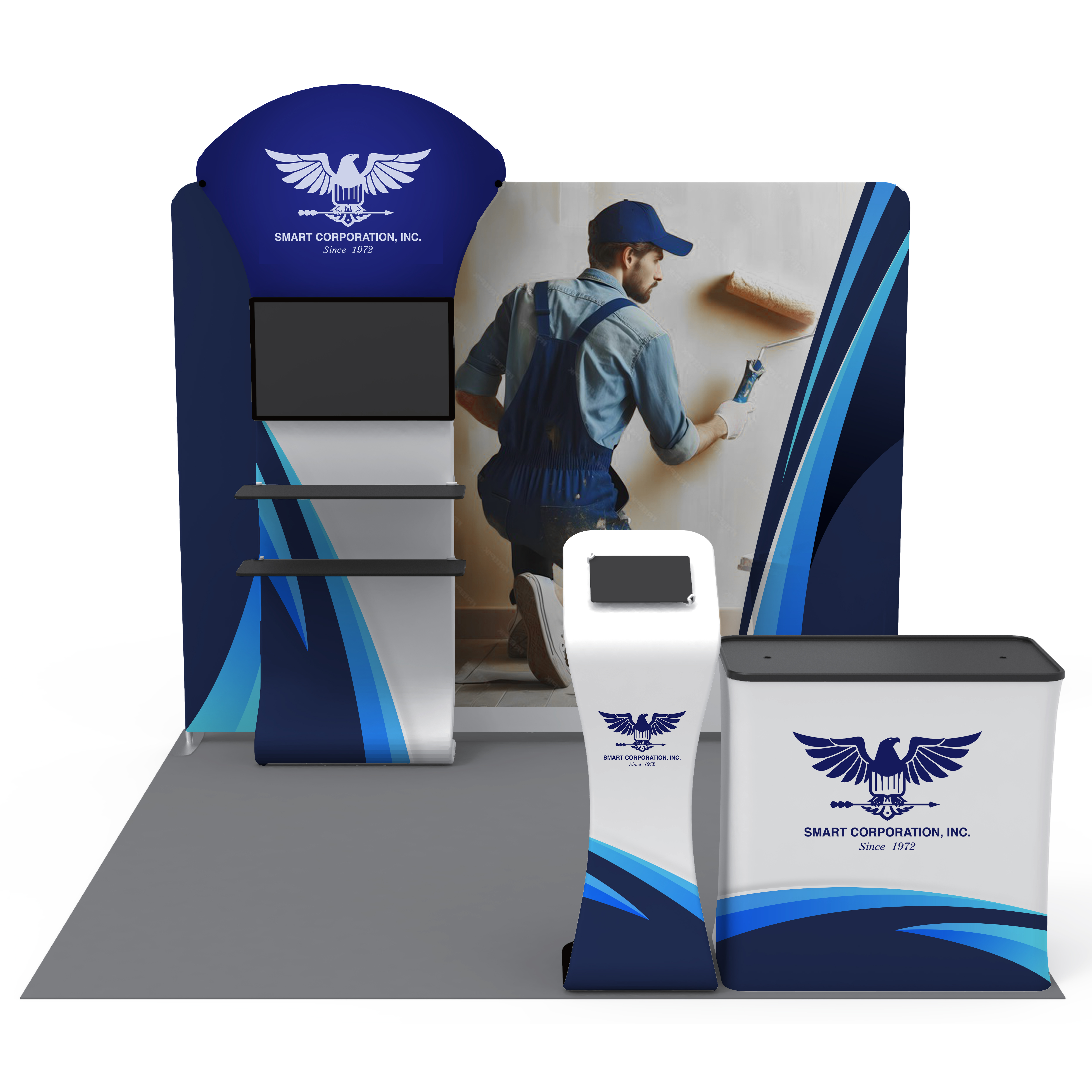 Trade Show Booth Design by Osama Soliman for this project | Design #33433372