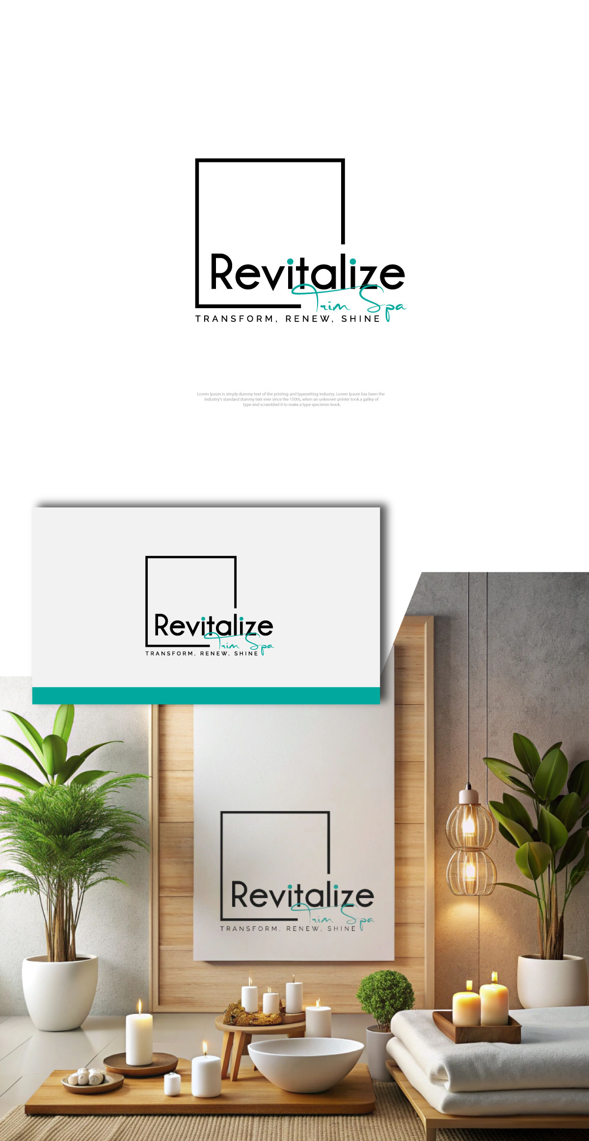Diseño de Logo por Creative-Finger para Revitalize Trim Spa | Diseño #33429488