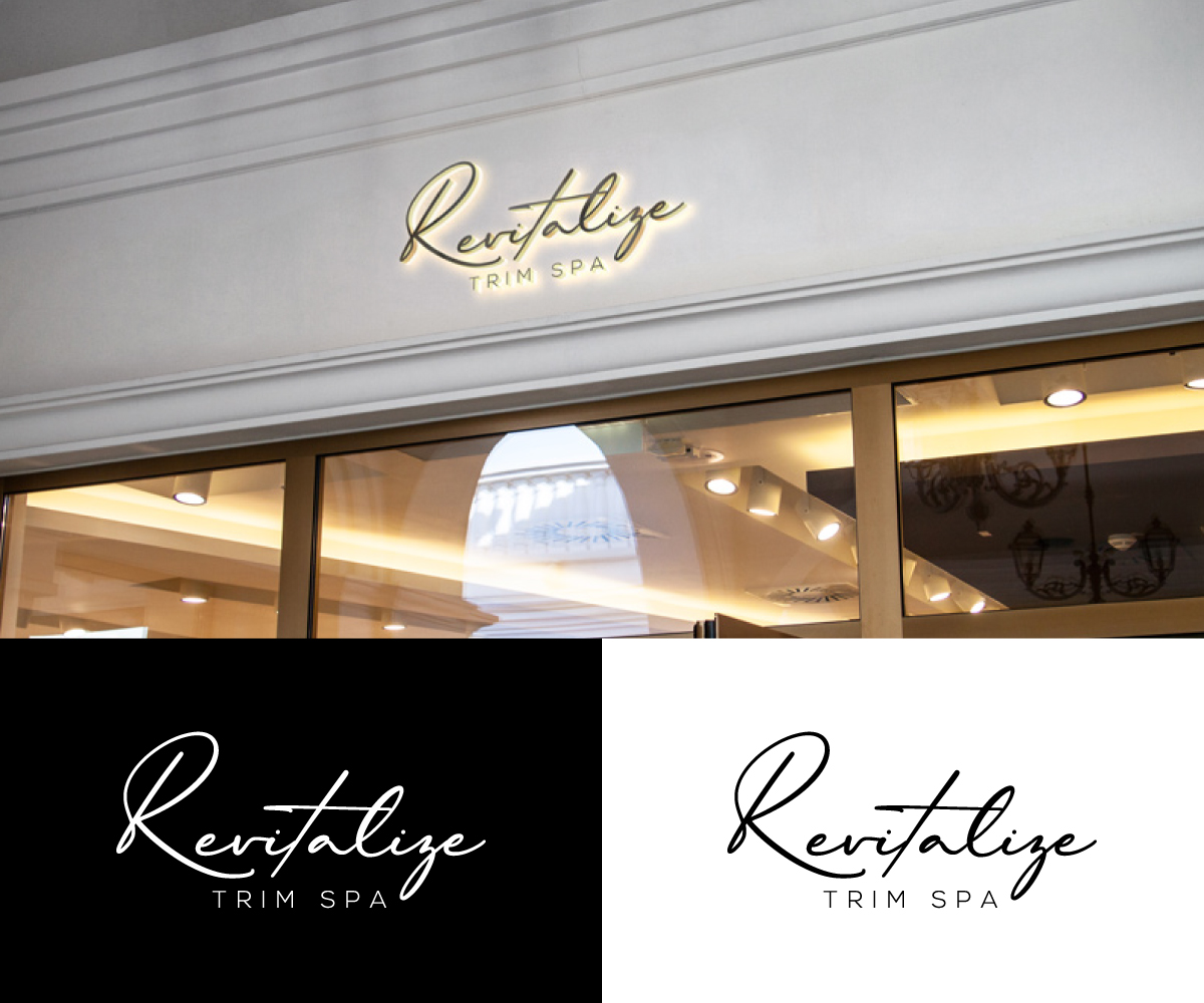Logo Design by Roxy Art for Revitalize Trim Spa | Design #33437538