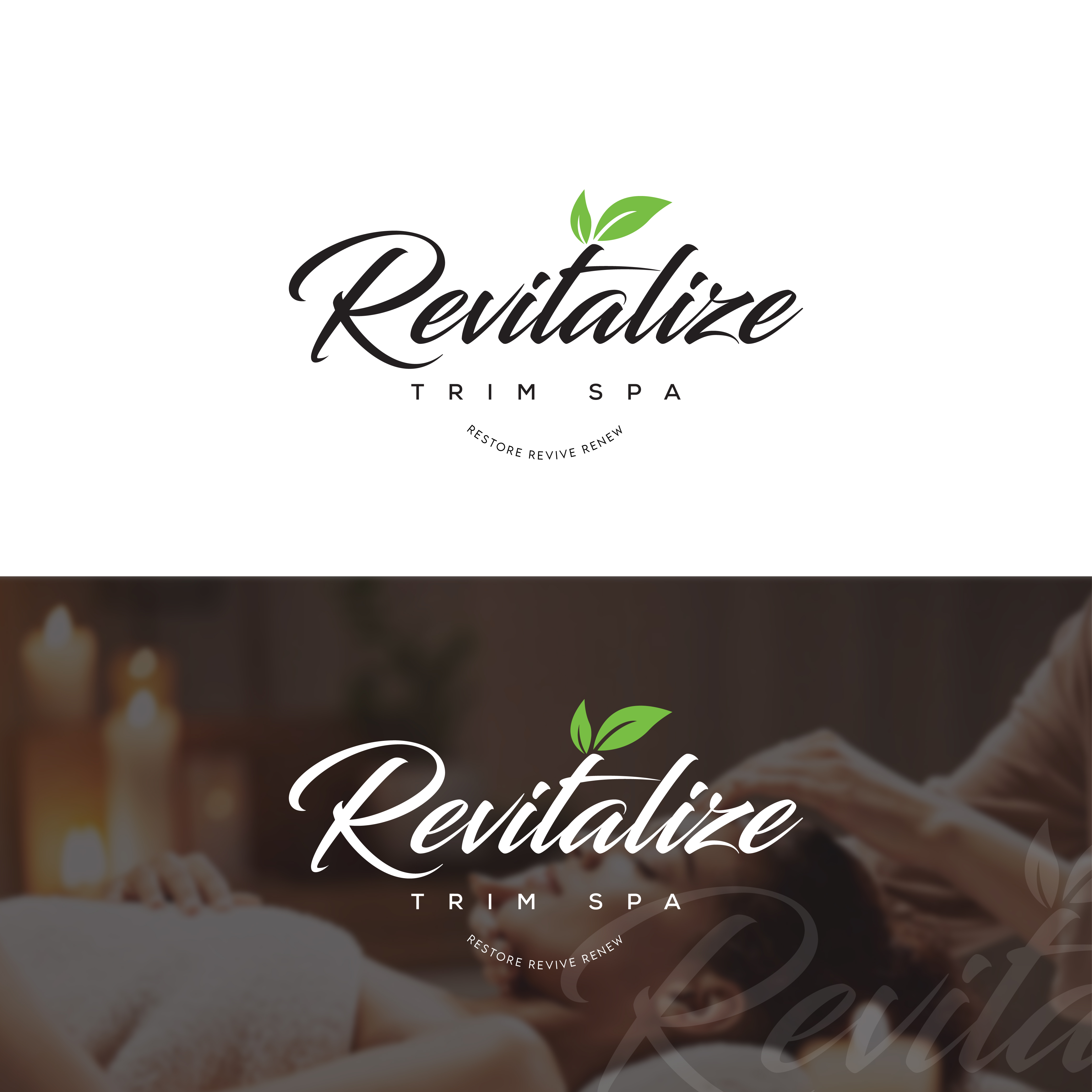 Diseño de Logo por victipedia para Revitalize Trim Spa | Diseño #33443055