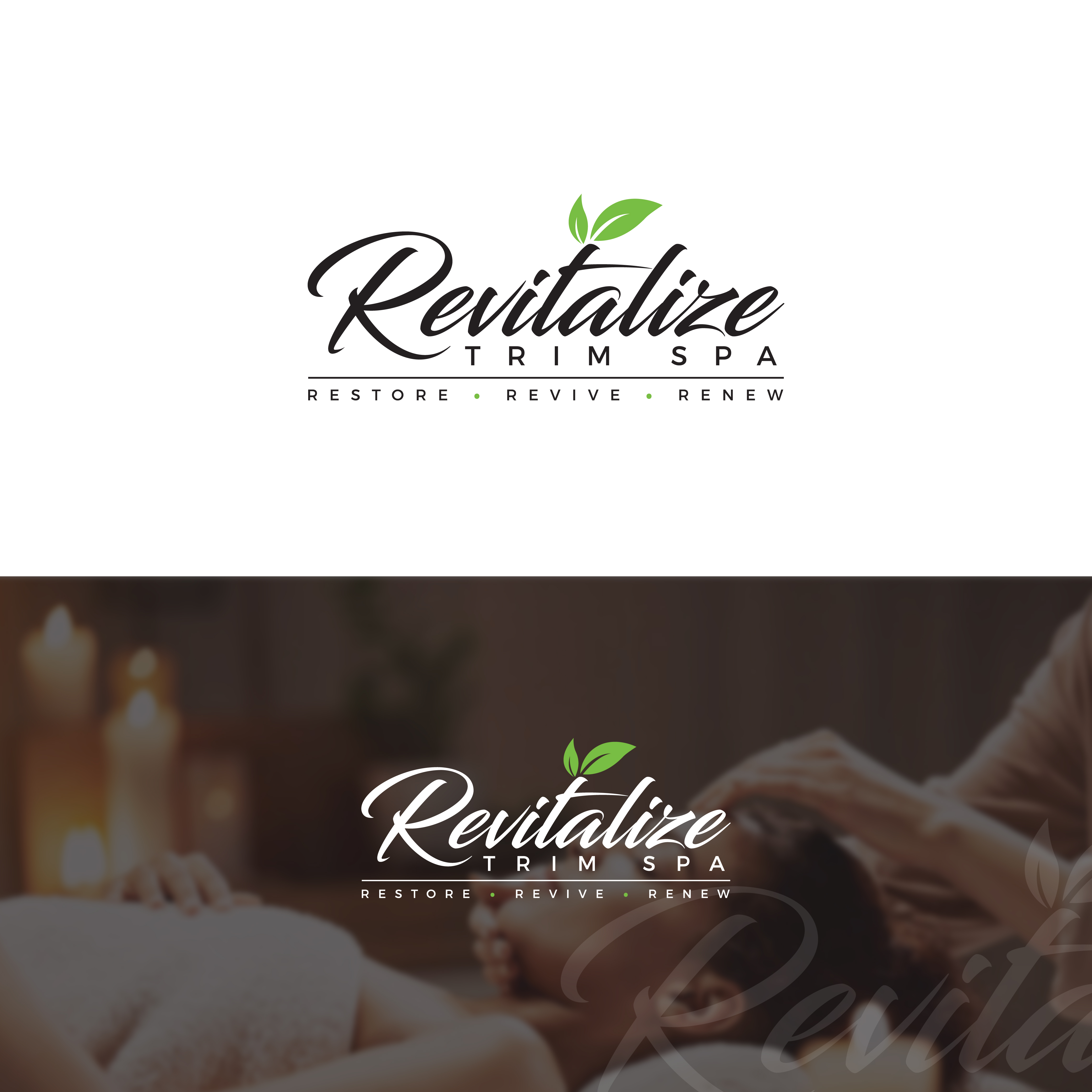 Diseño de Logo por victipedia para Revitalize Trim Spa | Diseño #33445053
