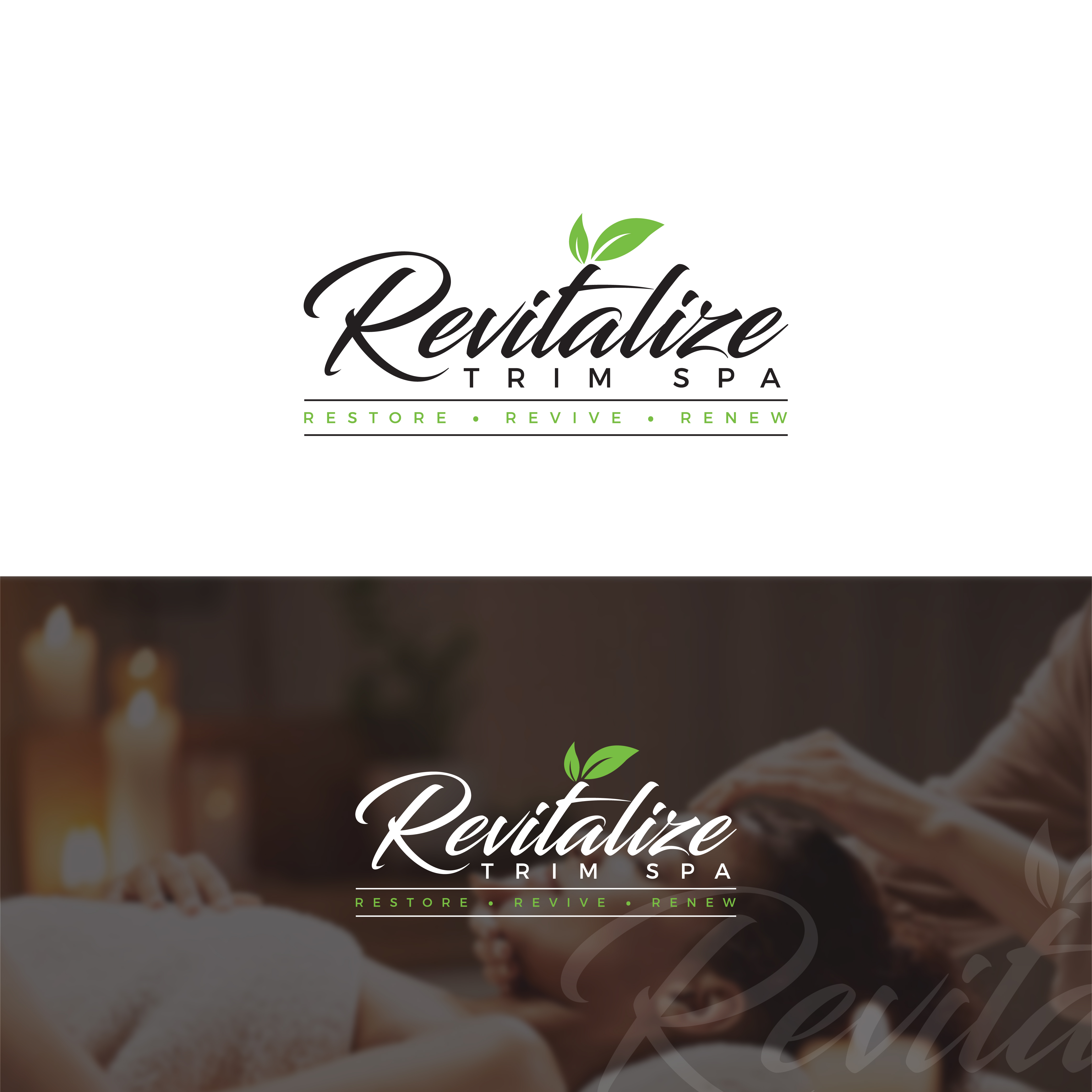 Diseño de Logo por victipedia para Revitalize Trim Spa | Diseño #33445055