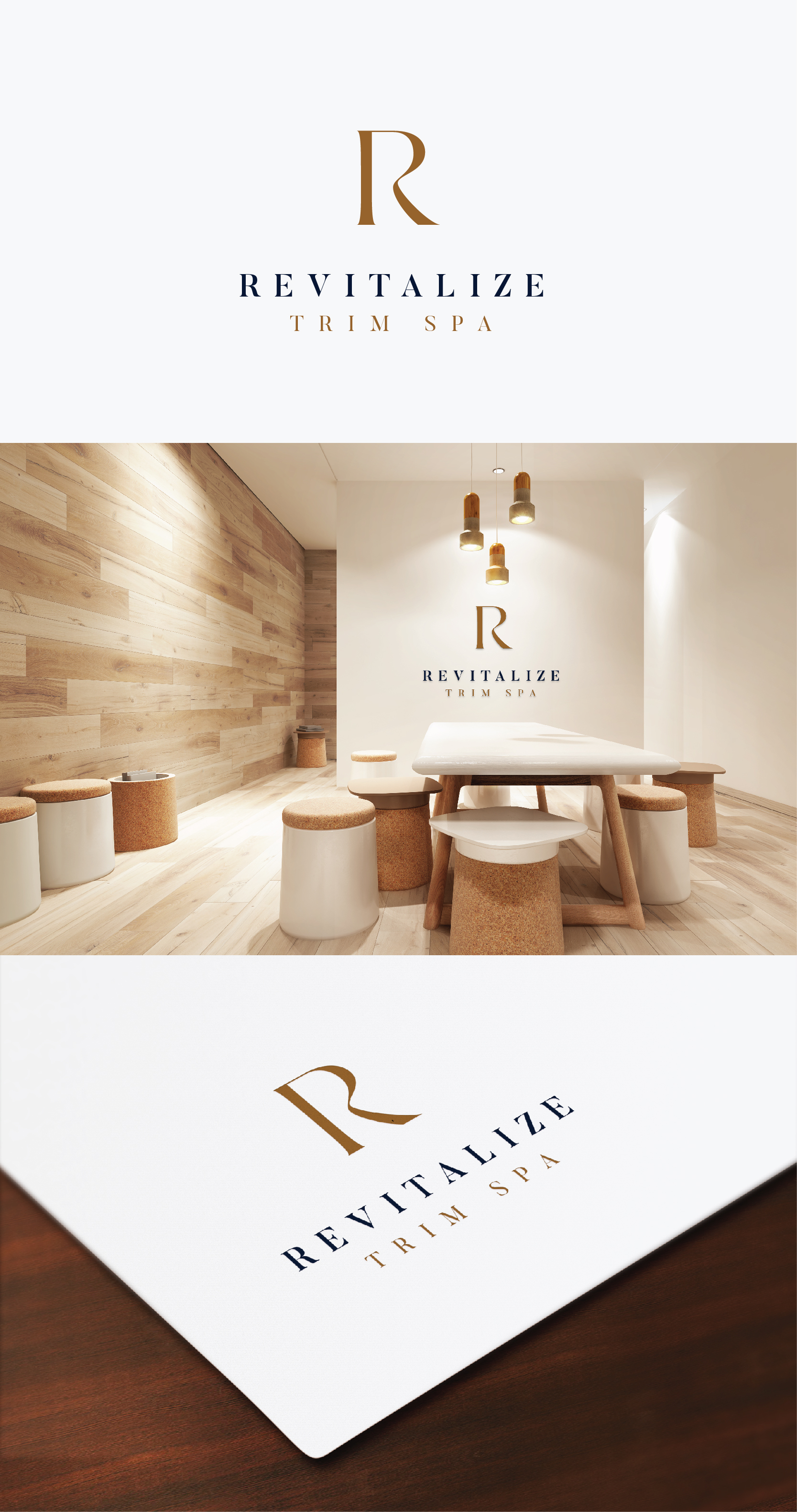 Diseño de Logo por IMilenovic para Revitalize Trim Spa | Diseño #33431269
