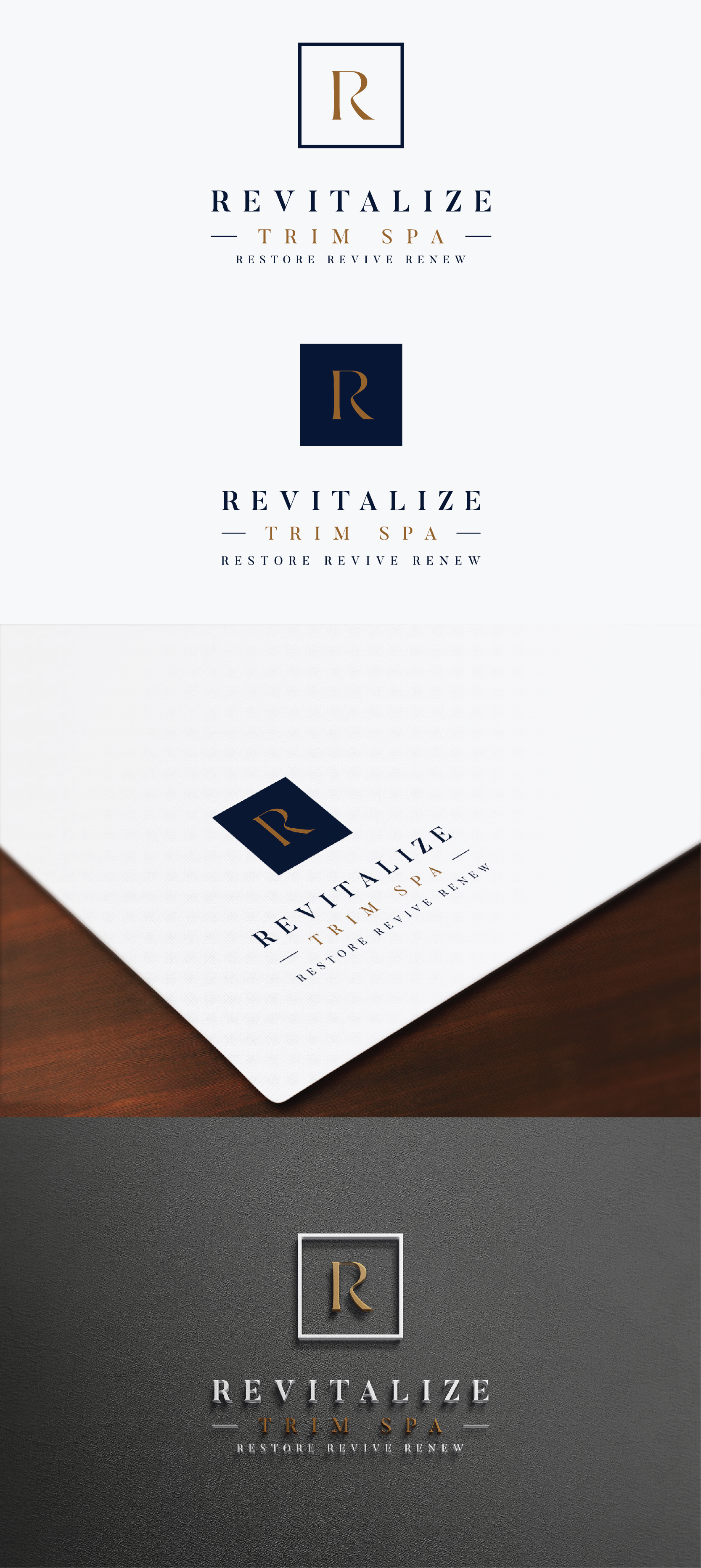 Diseño de Logo por IMilenovic para Revitalize Trim Spa | Diseño #33461167