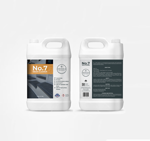 Front/Back Product Label for "No 7 Deck Cleaner" 1GAL