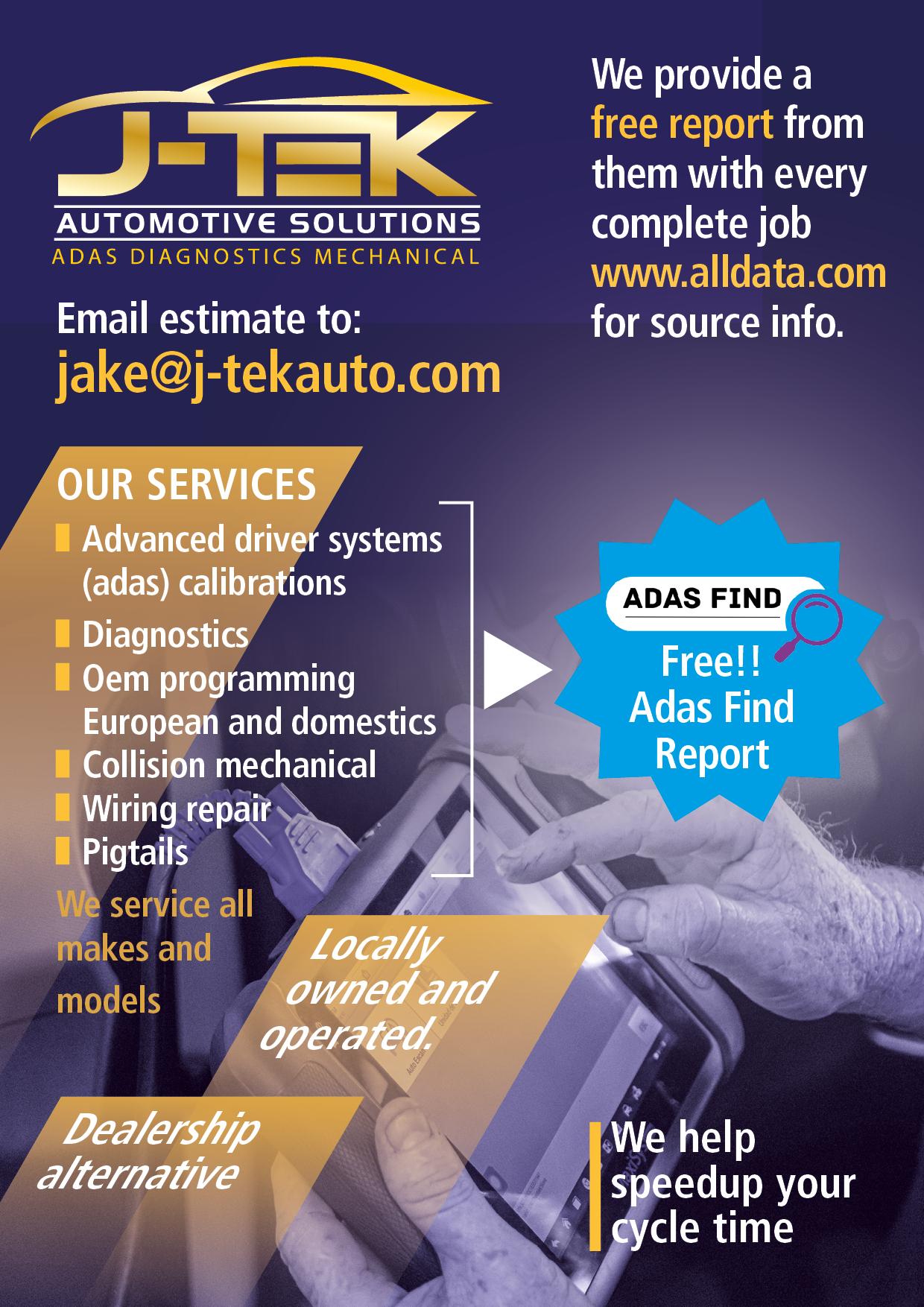 Flyer Design by LOM for J-TEK AUTOMOTIVE SOLUTIONS | Design #33445787