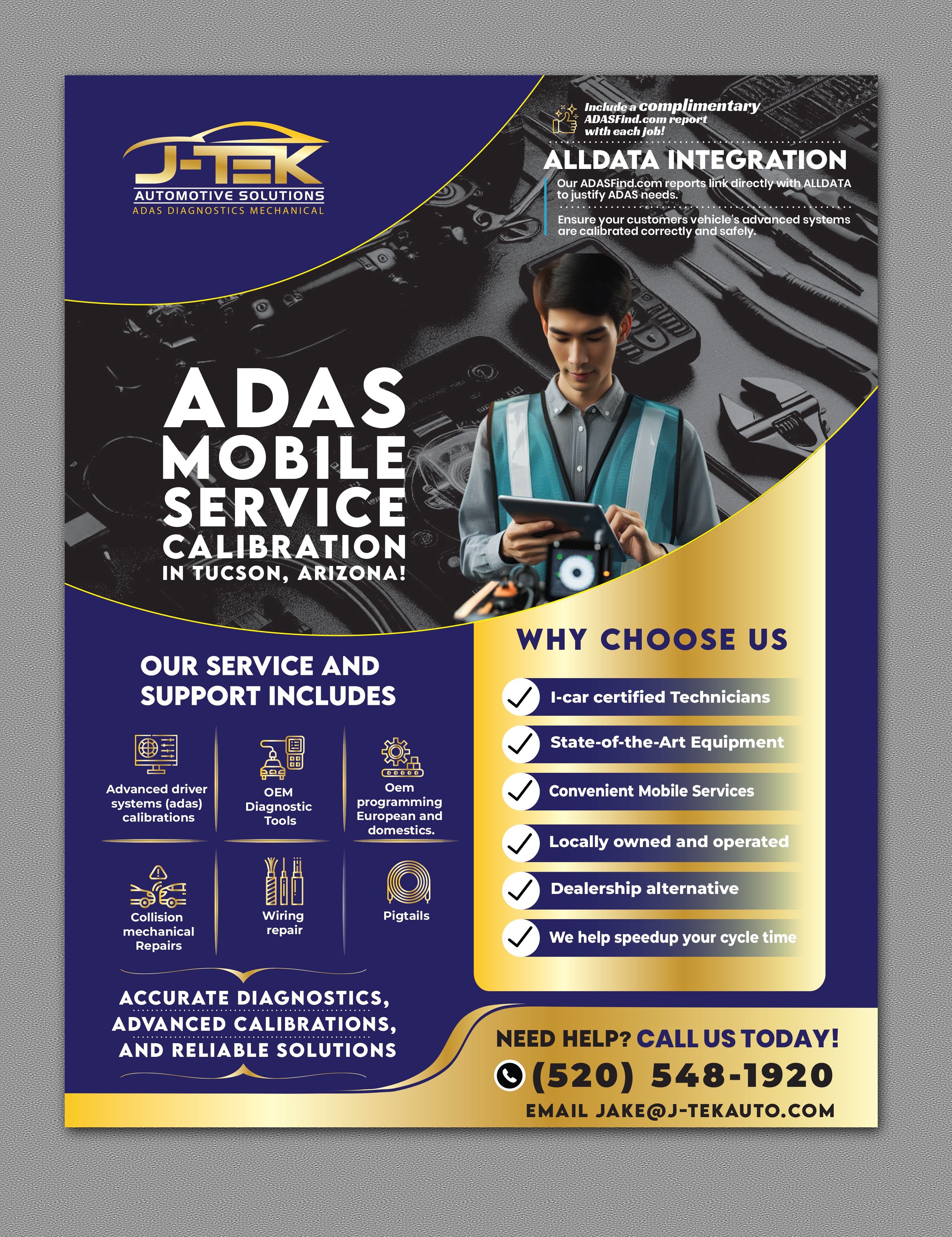Design de Flyer par Ramamoorthi Annadurai pour J-TEK AUTOMOTIVE SOLUTIONS | Design #33448176
