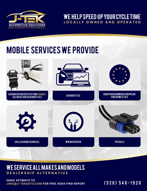 Design de Flyer par Joseph Kebede pour J-TEK AUTOMOTIVE SOLUTIONS | Design #33453947