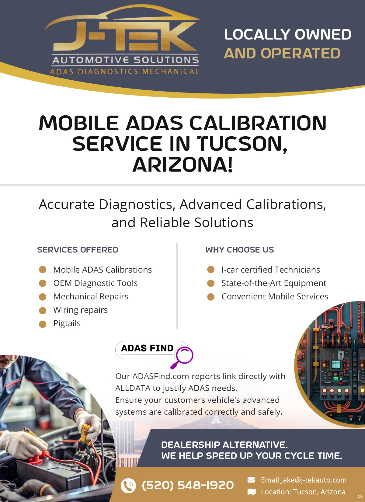Flyer Design by pb for J-TEK AUTOMOTIVE SOLUTIONS | Design #33450888