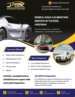 Flyer Design by pb for J-TEK AUTOMOTIVE SOLUTIONS | Design: #33450891