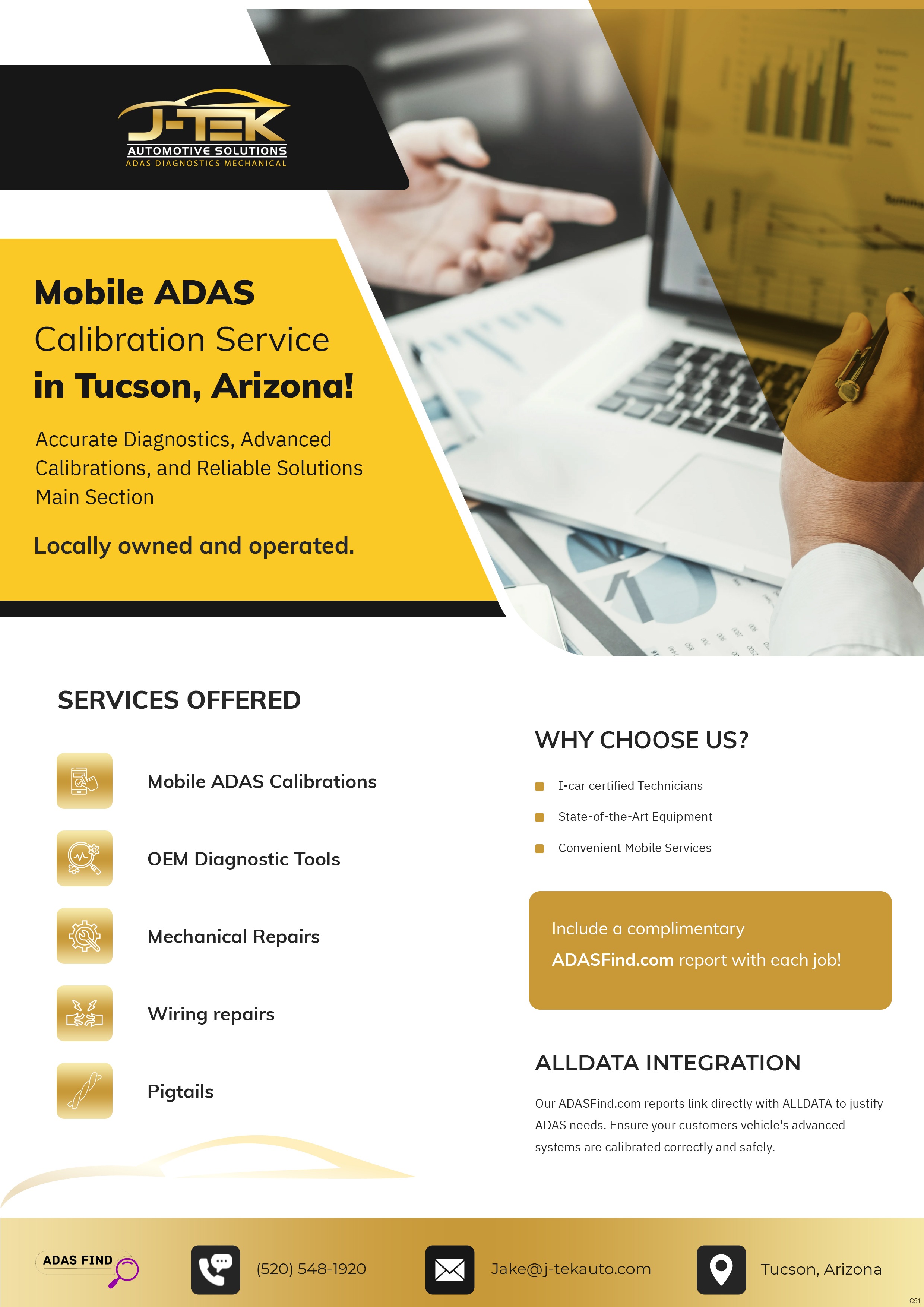 Flyer Design by pb for J-TEK AUTOMOTIVE SOLUTIONS | Design #33450898