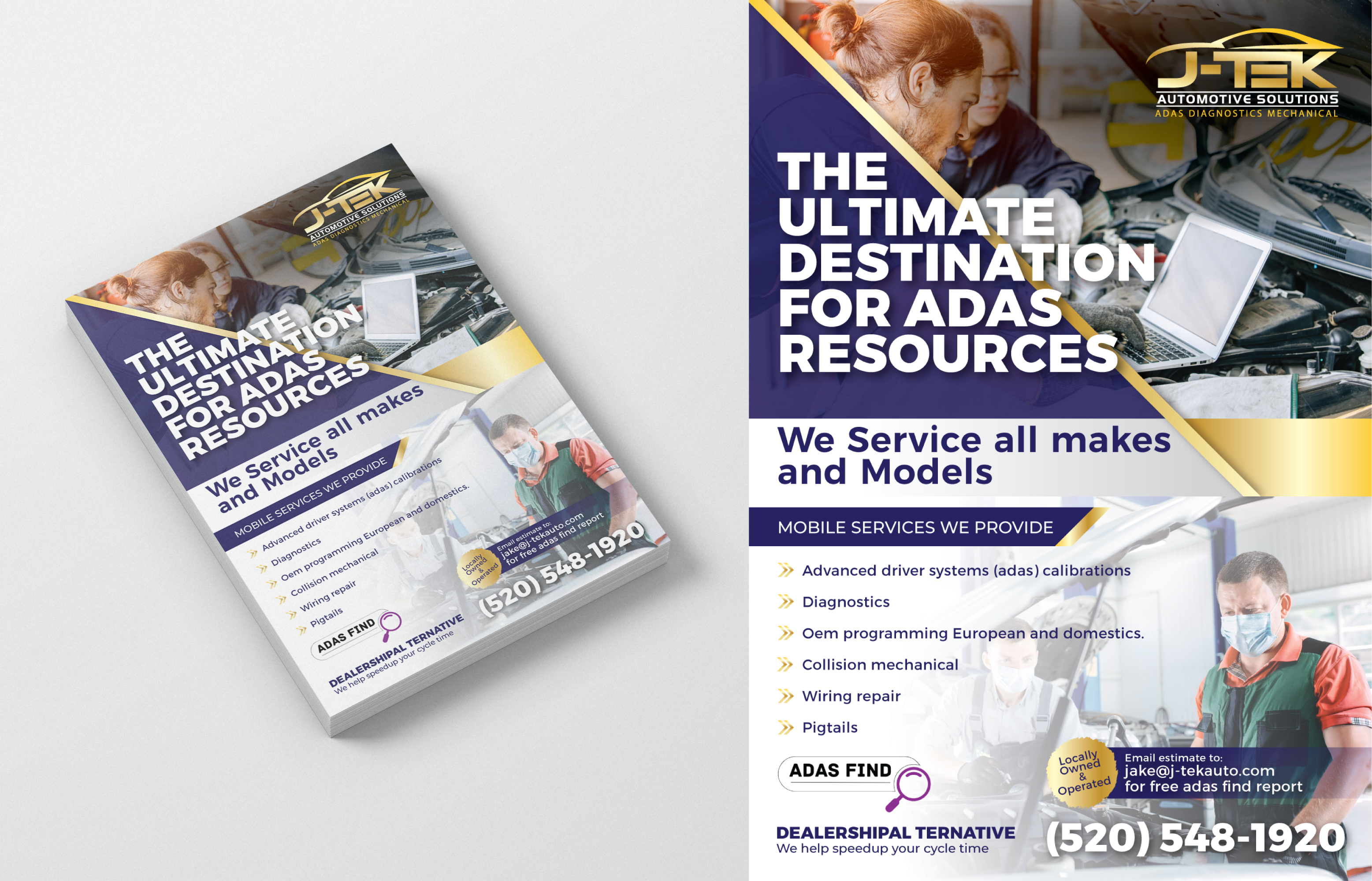 Flyer Design by Impressive Sol for J-TEK AUTOMOTIVE SOLUTIONS | Design #33449357