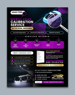 Flyer Design by debdesign for J-TEK AUTOMOTIVE SOLUTIONS | Design: #33447382