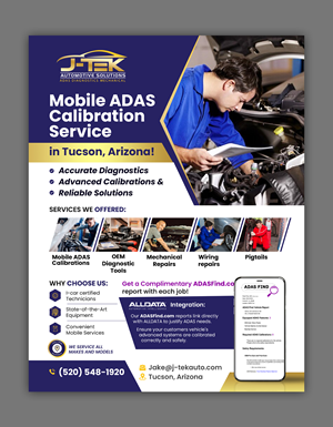 Flyer Design by debdesign for J-TEK AUTOMOTIVE SOLUTIONS | Design: #33447872