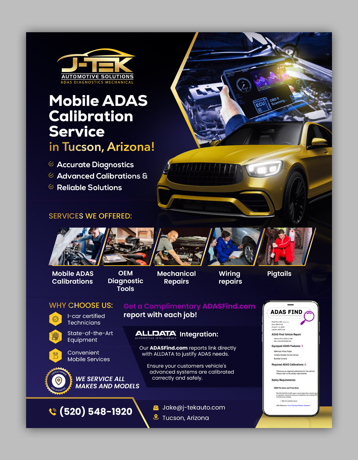 Flyer Design by debdesign for J-TEK AUTOMOTIVE SOLUTIONS | Design #33447873