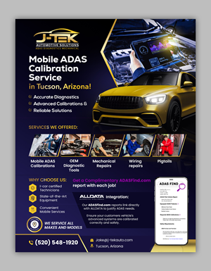 Flyer Design by debdesign for J-TEK AUTOMOTIVE SOLUTIONS | Design: #33447873