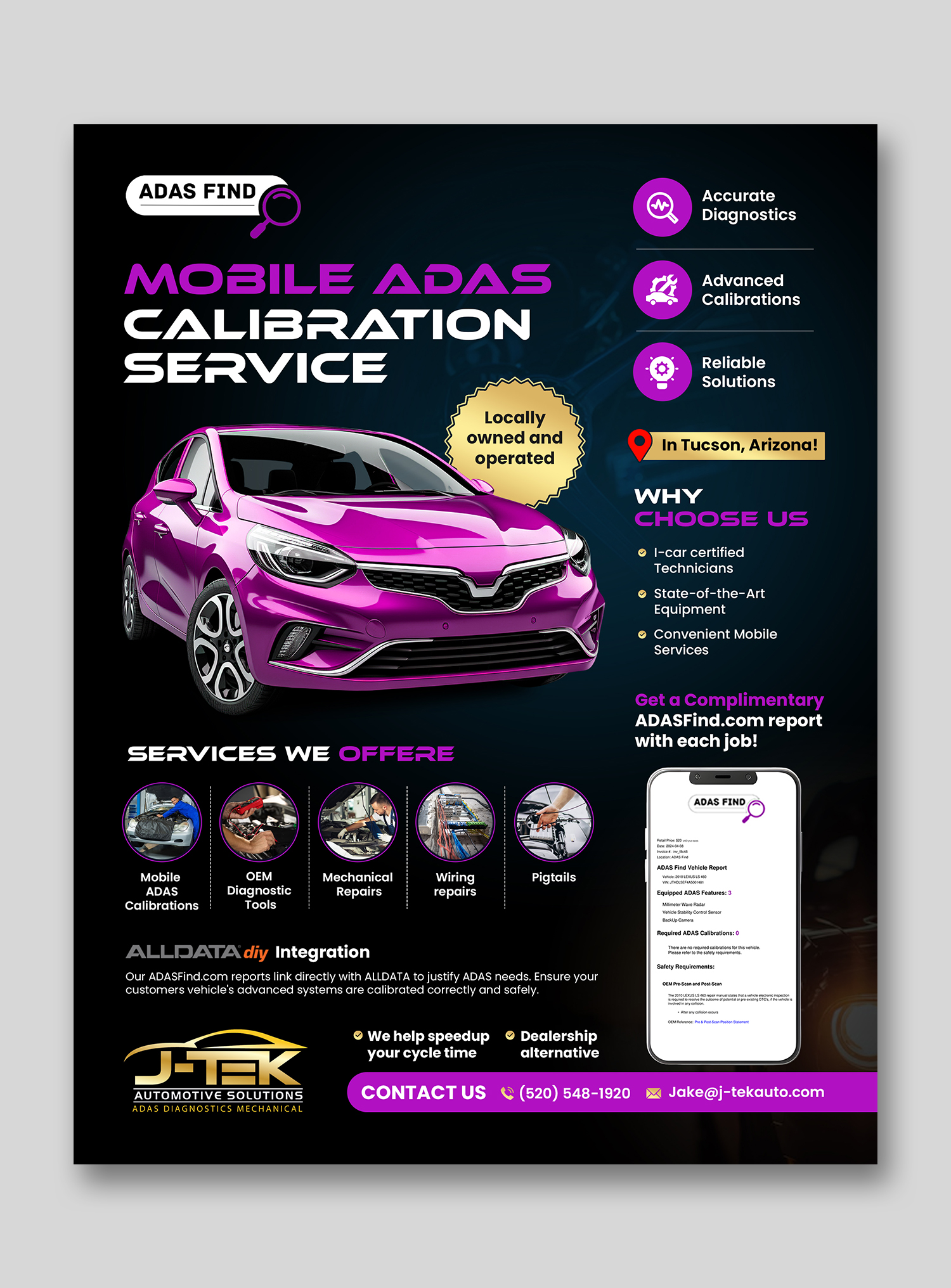 Flyer Design by debdesign for J-TEK AUTOMOTIVE SOLUTIONS | Design #33447877