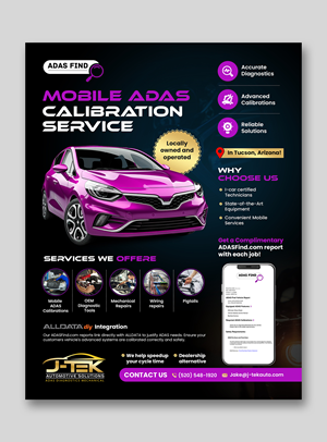 Flyer Design by debdesign for J-TEK AUTOMOTIVE SOLUTIONS | Design: #33447877