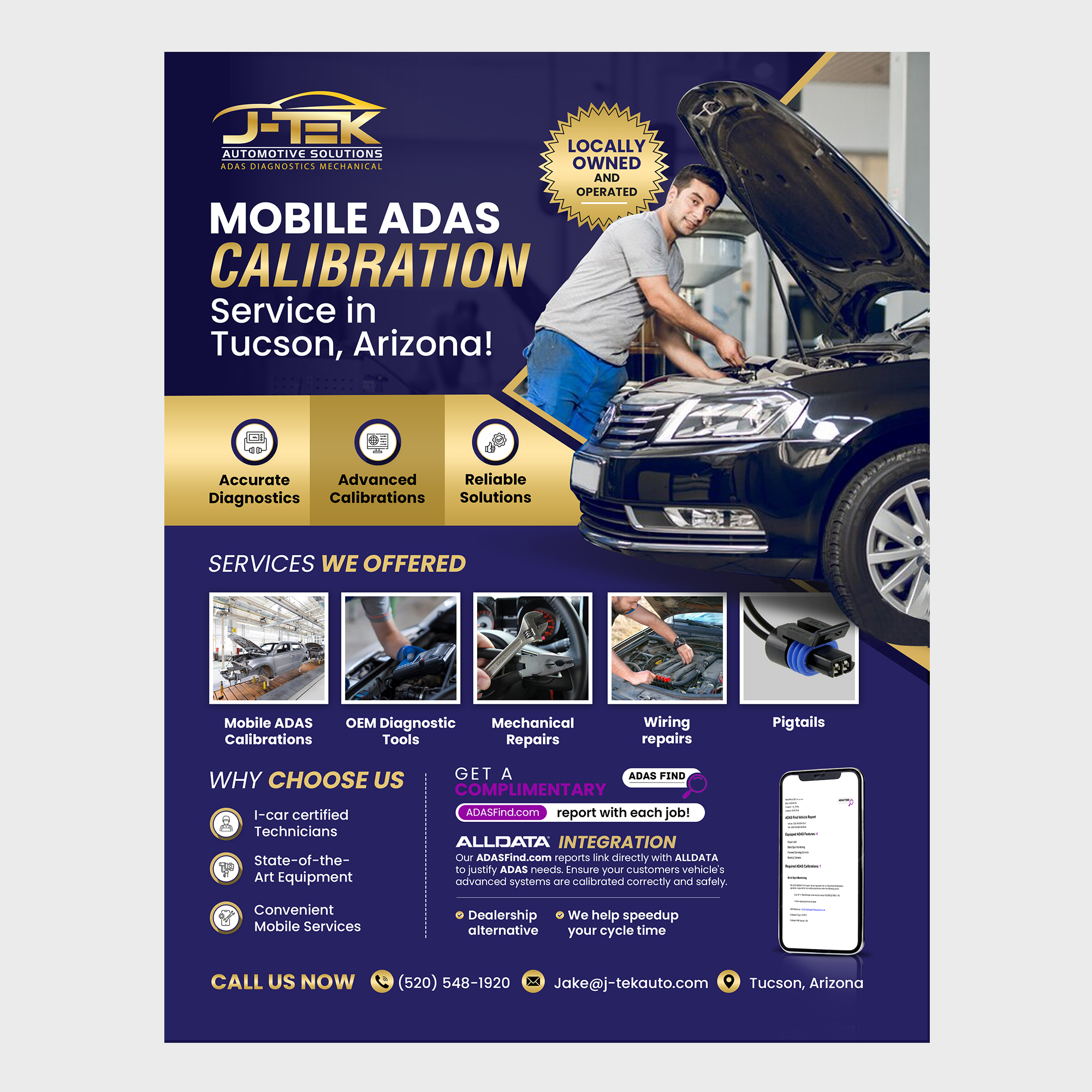 Flyer Design by debdesign for J-TEK AUTOMOTIVE SOLUTIONS | Design #33453076