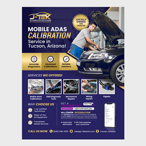 Flyer Design by debdesign for J-TEK AUTOMOTIVE SOLUTIONS | Design: #33453076