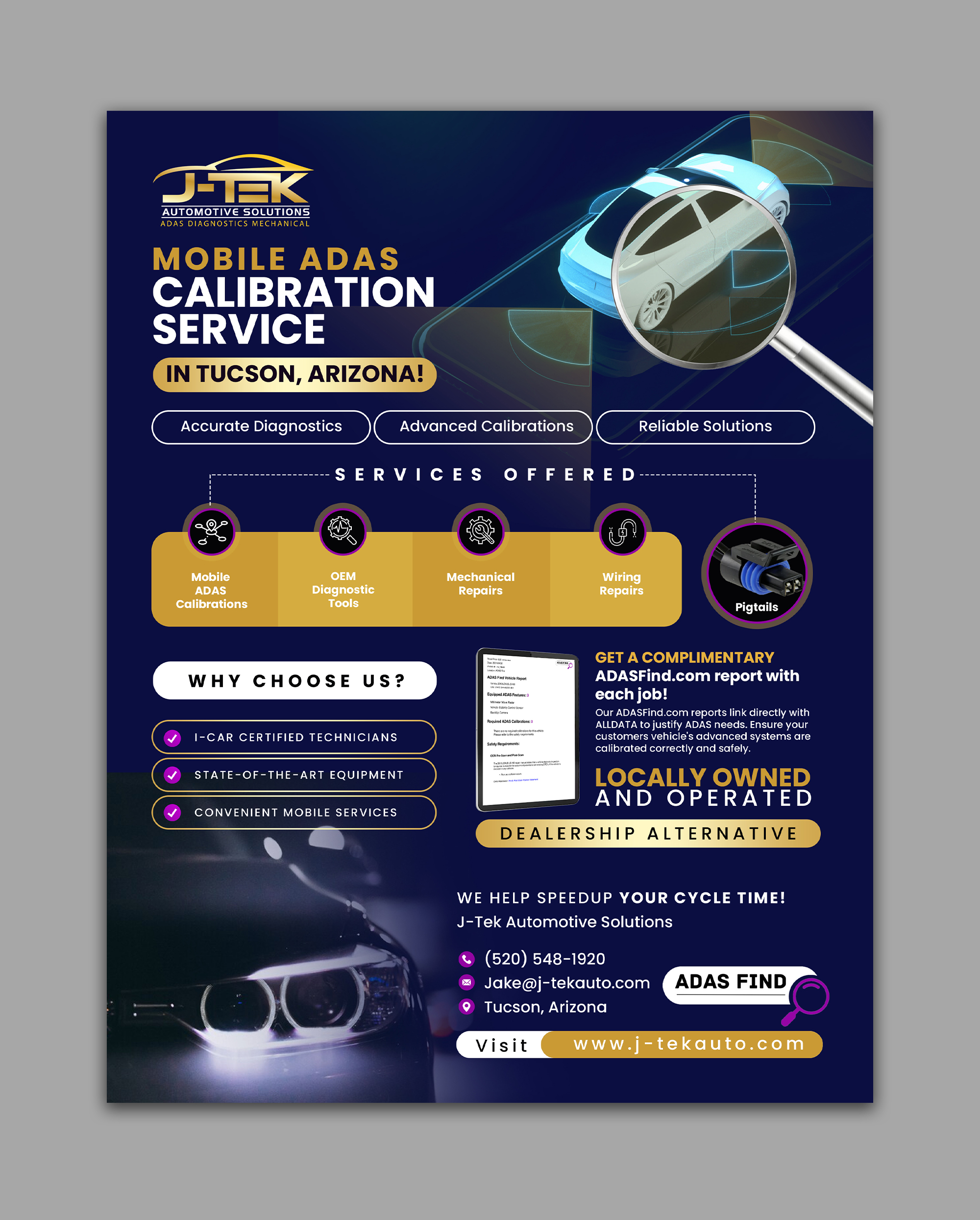 Flyer Design by debdesign for J-TEK AUTOMOTIVE SOLUTIONS | Design #33453083