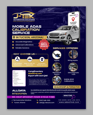 Flyer Design by debdesign for J-TEK AUTOMOTIVE SOLUTIONS | Design: #33453117