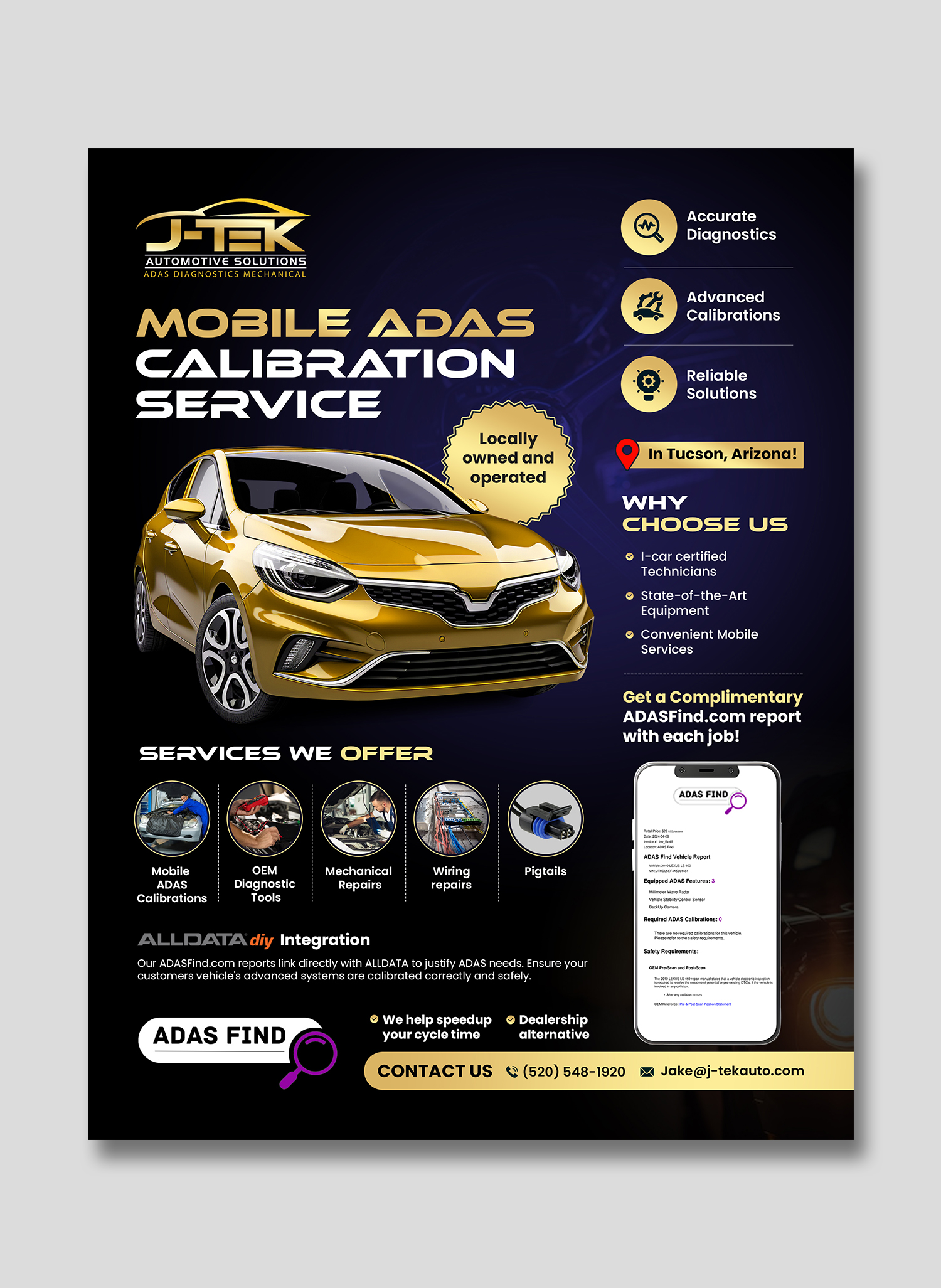 Flyer Design by debdesign for J-TEK AUTOMOTIVE SOLUTIONS | Design #33453194