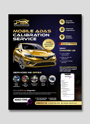 Flyer Design by debdesign for J-TEK AUTOMOTIVE SOLUTIONS | Design: #33453194