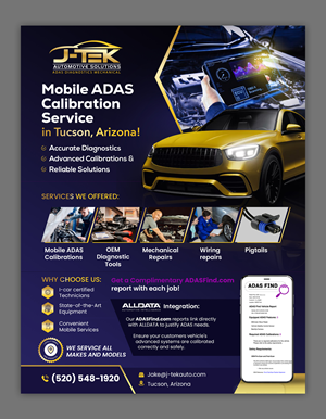 Flyer Design by debdesign for J-TEK AUTOMOTIVE SOLUTIONS | Design: #33453233