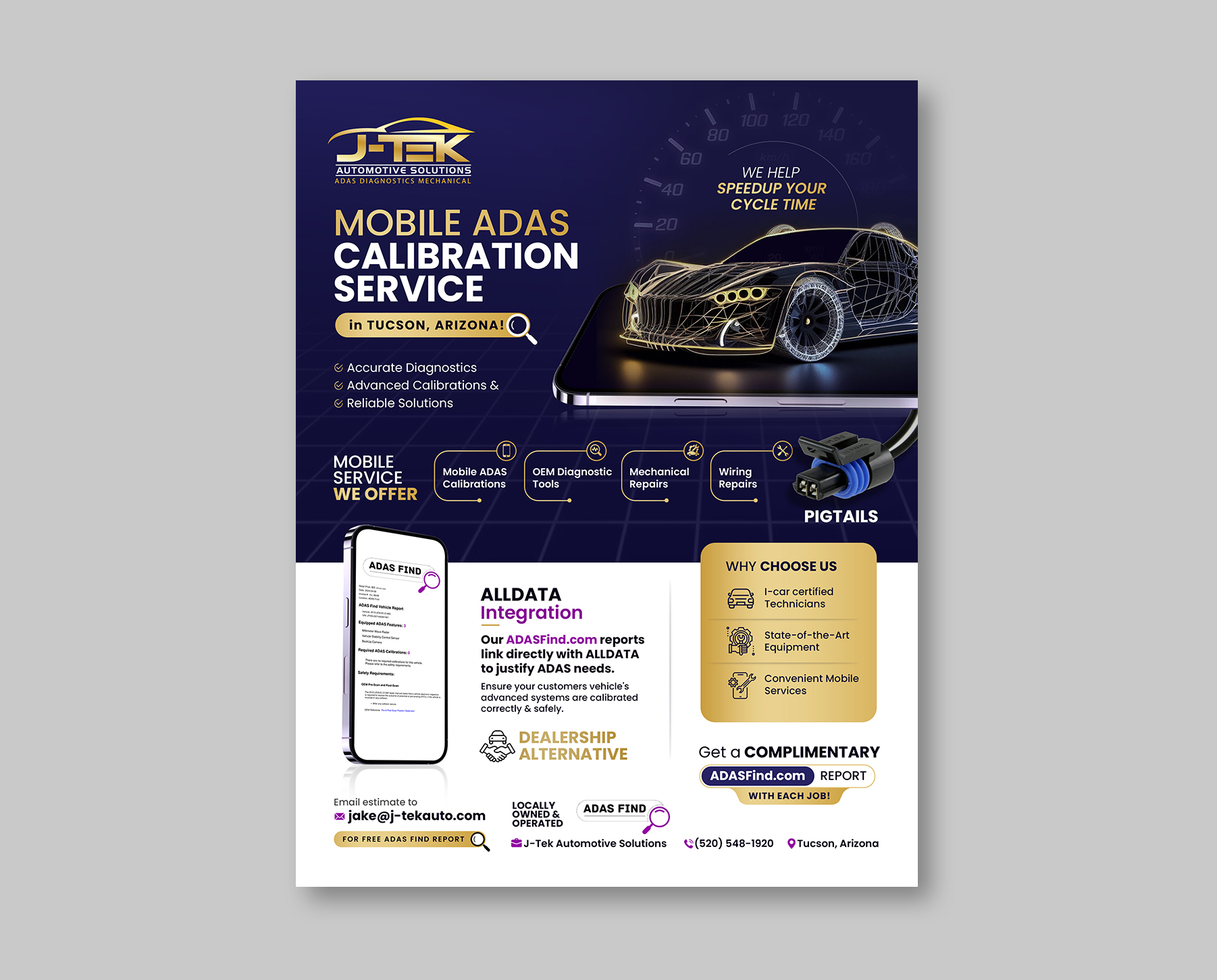 Flyer Design by debdesign for J-TEK AUTOMOTIVE SOLUTIONS | Design #33453239