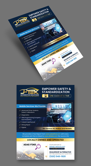 Design de Flyer par Impressive Designs pour J-TEK AUTOMOTIVE SOLUTIONS | Design #33449433