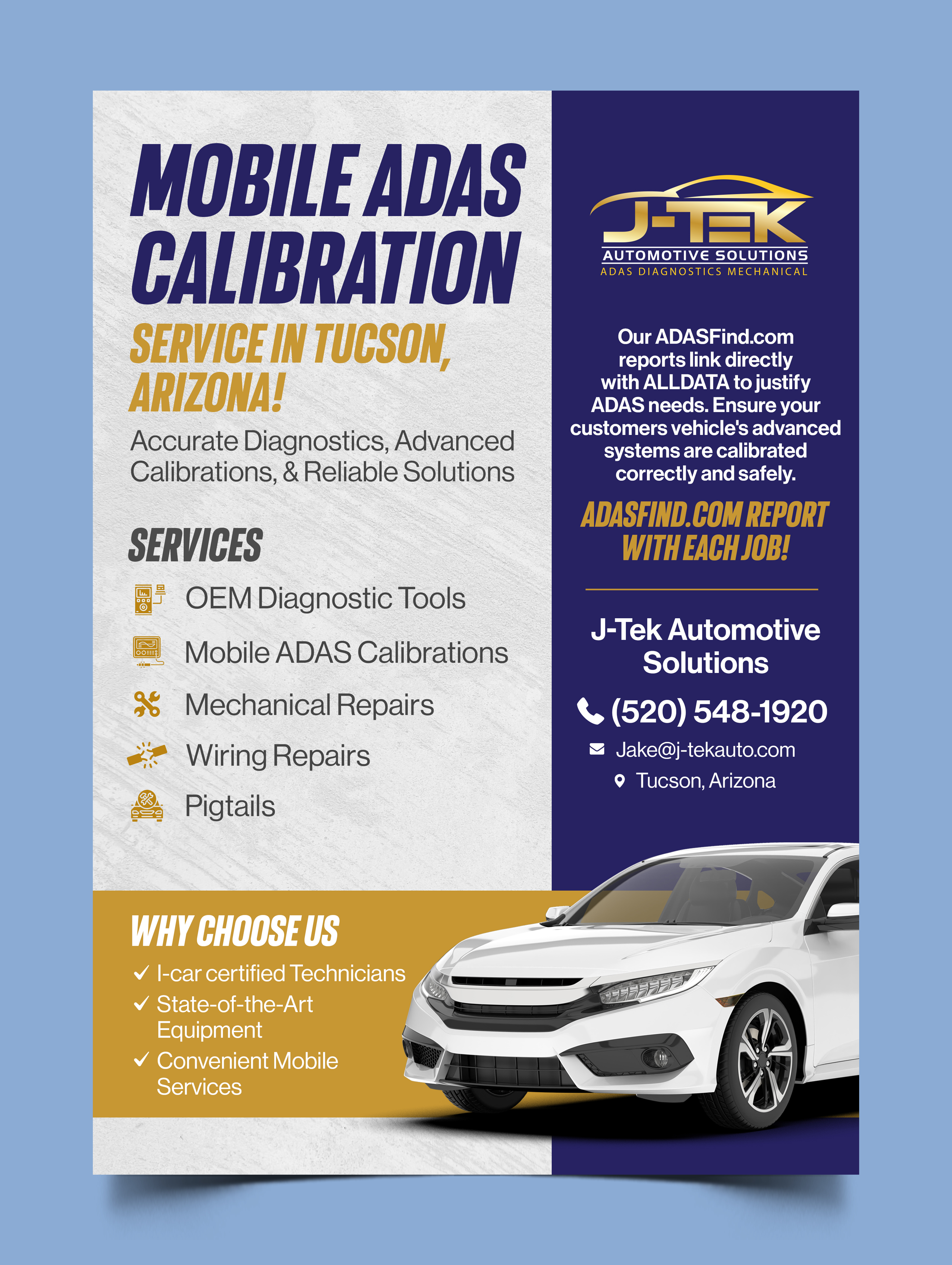Flyer Design by Graphic Guy for J-TEK AUTOMOTIVE SOLUTIONS | Design #33456433