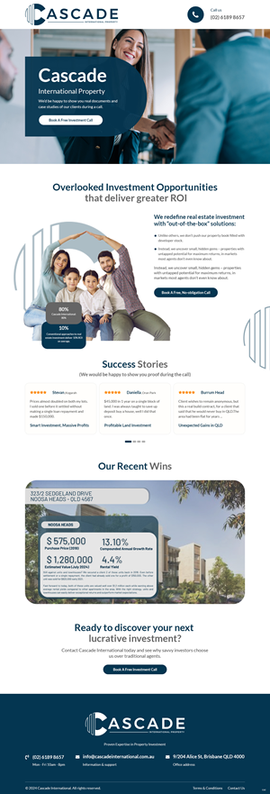 Design de Page d'Accueil par pb pour ce projet | Design : #33457256