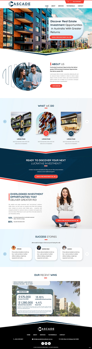 Design de Page d'Accueil par pb pour ce projet | Design : #33457265