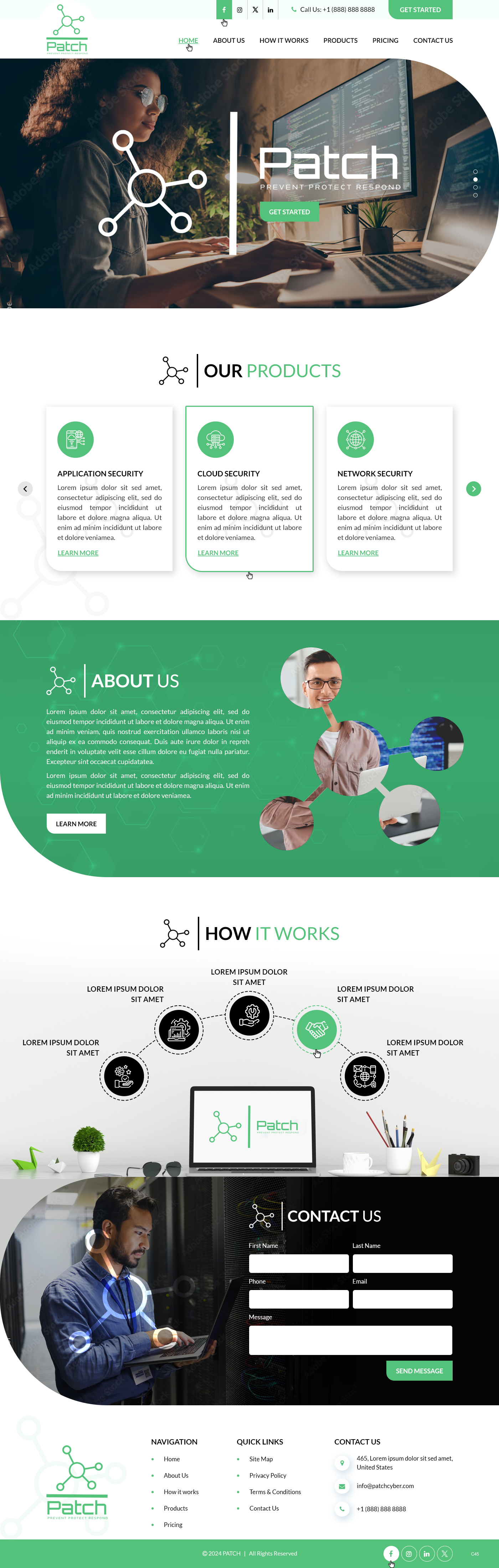 Web Design by pb for Stitch Project  | Design #33457393