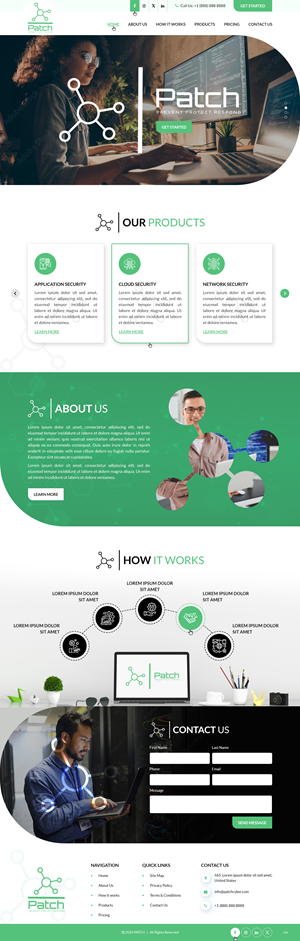 Web Design by pb for Stitch Project  | Design: #33457393