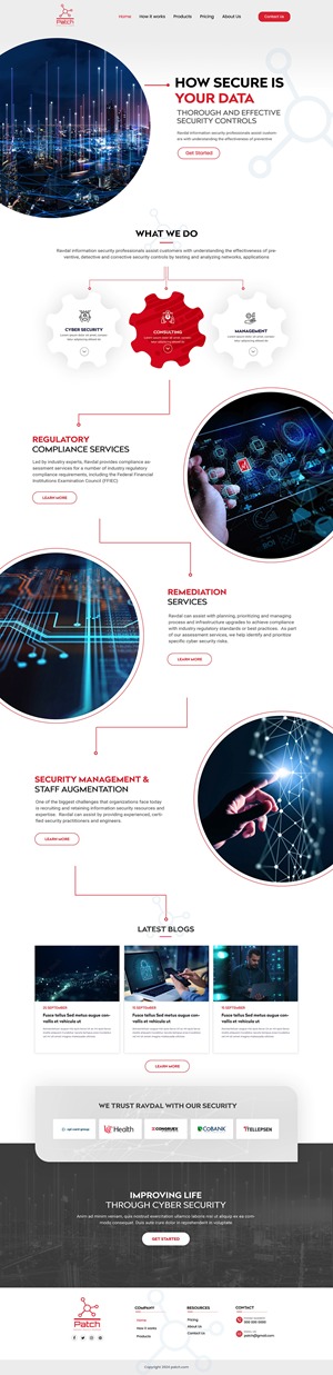 Web Design par Shijo John pour Stitch Project  | Design : #33467957
