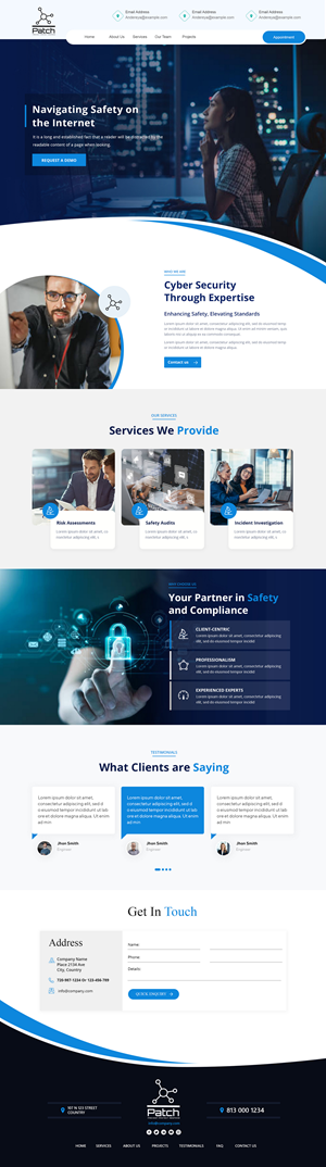 Web Design par Andrew Asiimwe pour Stitch Project  | Design : #33475897