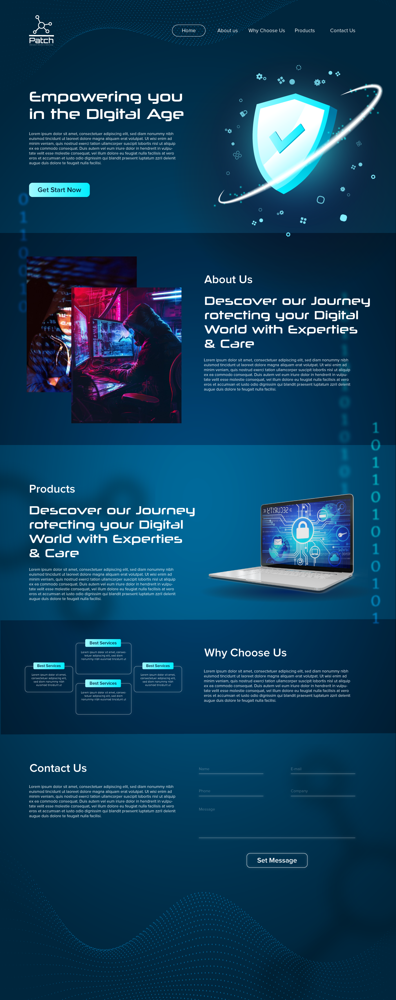 Web Design by Shumaila Kiran for Stitch Project  | Design #33450924