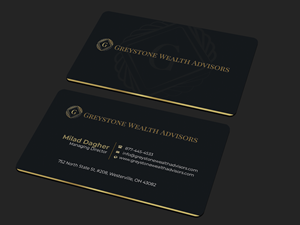 Business Card Design by Graphixpointt for Greystone Wealth Advisors | Design: #33443045