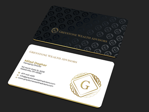 Business Card Design by Graphixpointt for Greystone Wealth Advisors | Design: #33443060