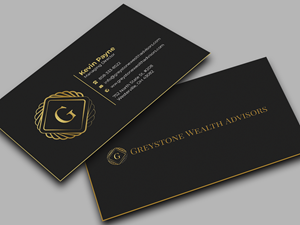 Design de Carte de Visite par Graphixpointt pour Greystone Wealth Advisors | Design : #33443162
