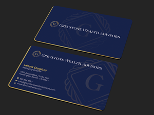 Business Card Design by Graphixpointt for Greystone Wealth Advisors | Design: #33443164